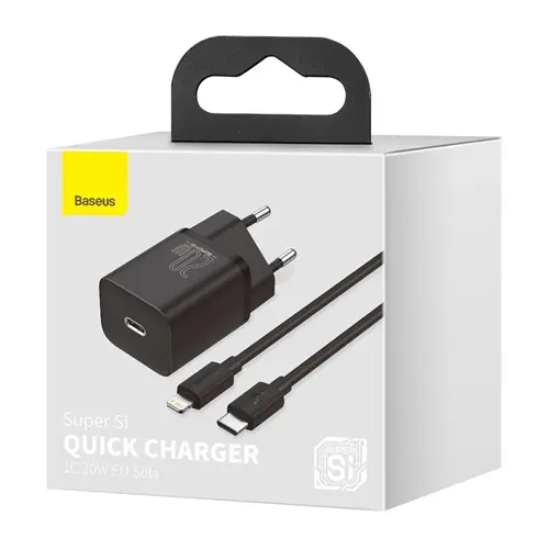 آداپتور شارژر بیسوس مدل Super Si 20W همراه با کابل لایتنینگ (9)